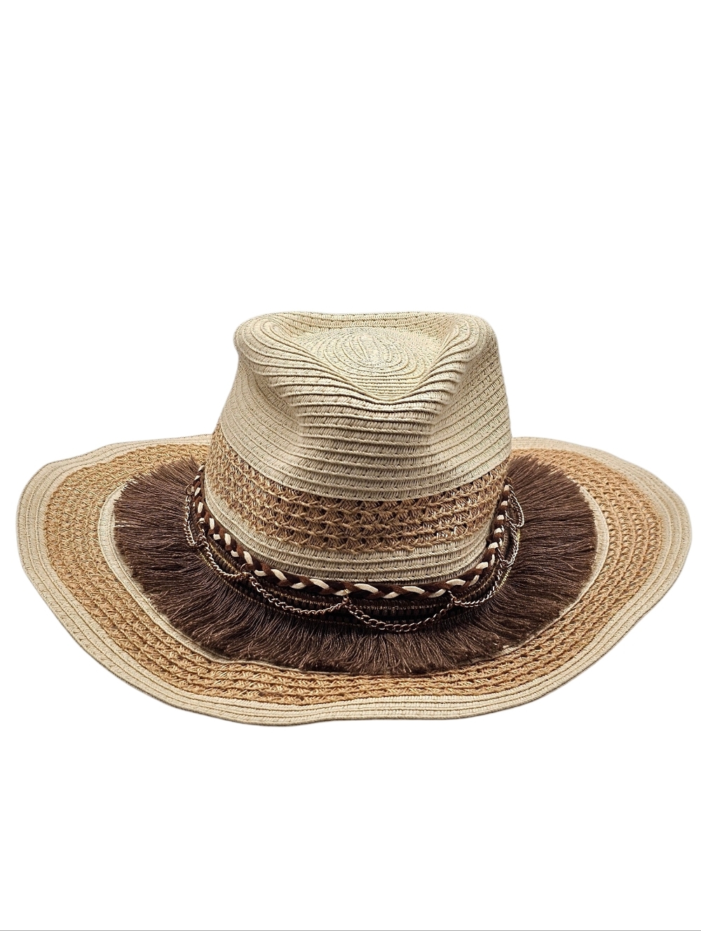 Unisex Western Sunshade Beach Straw Cowboy Hat